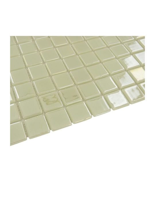 Green Phosphorescent Mosaic Glow In Dark Decor 30x30 Cm