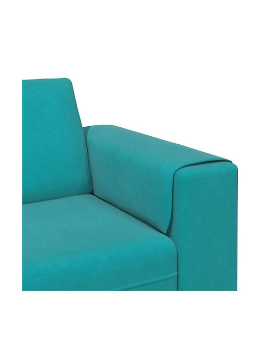 Vier Sitzer Sofa Türkis 250x188x76cm
