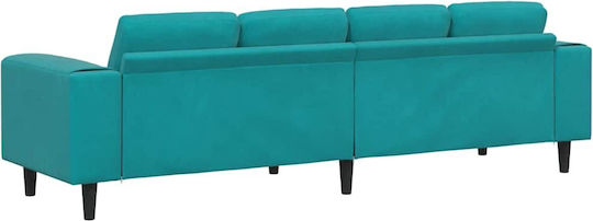 Четириместен Диван Тюркоазен 250x188x76см