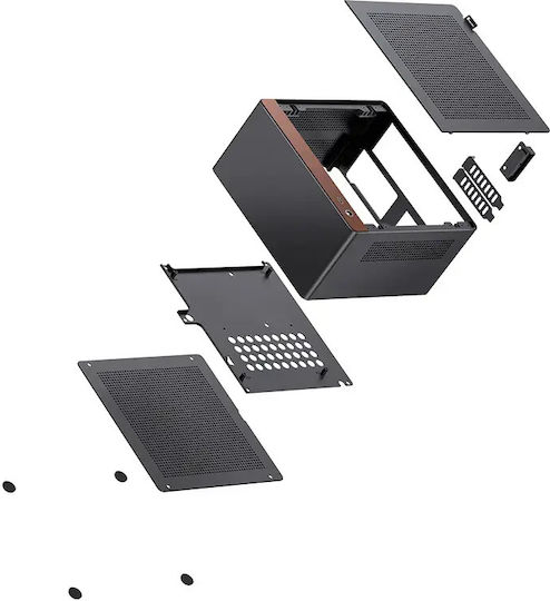 Jonsbo NV10 Mini Tower Κουτί Υπολογιστή Μαύρο