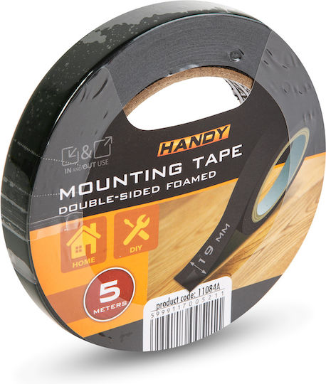 Handy Autocolantă Benzi adezive Bandă dublă față-verso Neagră 19mmx5m 1buc 4755277337996