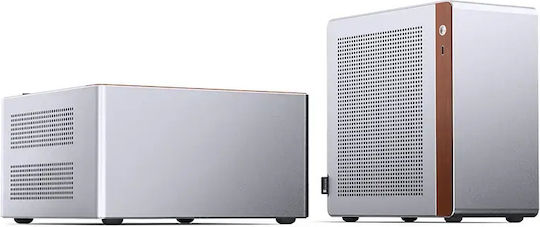 Jonsbo NV10 Mini Tower Κουτί Υπολογιστή Ασημί