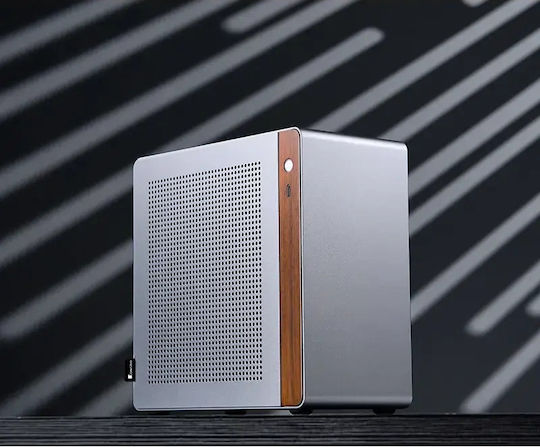 Jonsbo NV10 Mini Tower Κουτί Υπολογιστή Ασημί