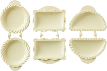 Set 3 Pies Pies Trifles Strudels Premium Polycarbonate Pvc Professional Household Model White Original Deals