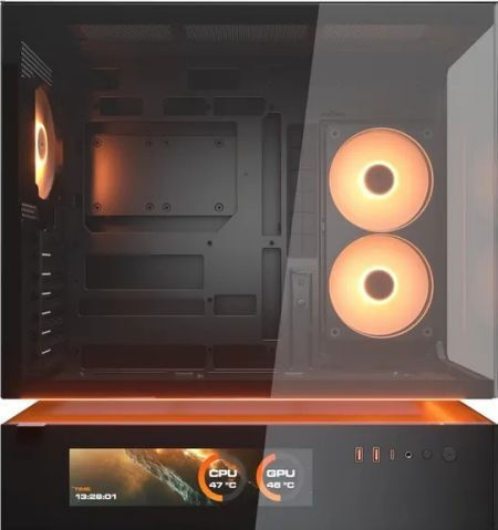 Cougar CFV235 Vision Gaming Midi Tower Κουτί Υπολογιστή με Πλαϊνό Παράθυρο και RGB Φωτισμό Μαύρο