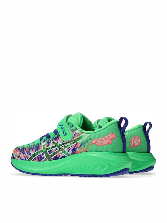 Gel-noosa Tri 16 Ps Kids Sports Shoes Running with Hoop & Loop Closure Green