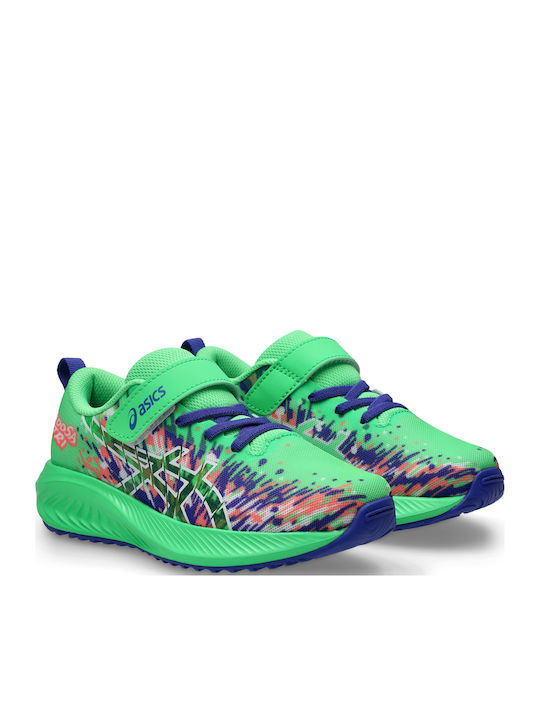 Gel-noosa Tri 16 Ps Kids Sports Shoes Running with Hoop & Loop Closure Green