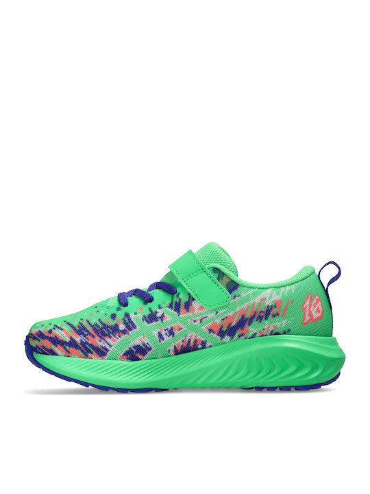 Gel-noosa Tri 16 Ps Kids Sports Shoes Running with Hoop & Loop Closure Green