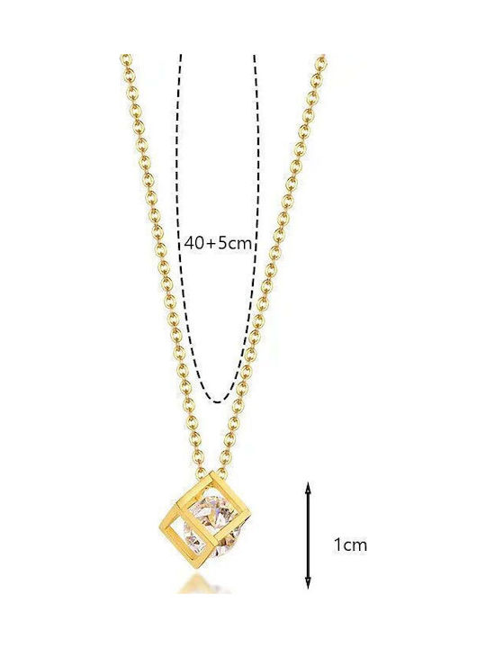 Awear Halskette mit Design Tiara mit Zirkon