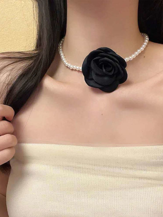 Awear Necklace from Steel with Pearls