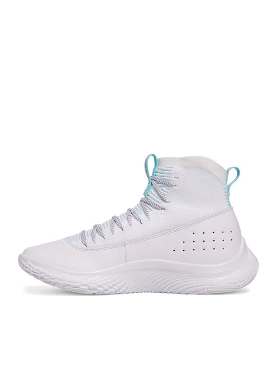 Curry 4 Flotro Low Basketball Shoes White