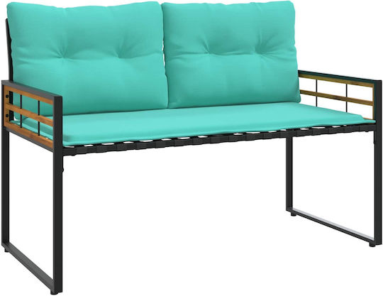 Set Cameră De Zi Pentru Exterior 4 Piese Turcoaz Cu Perne