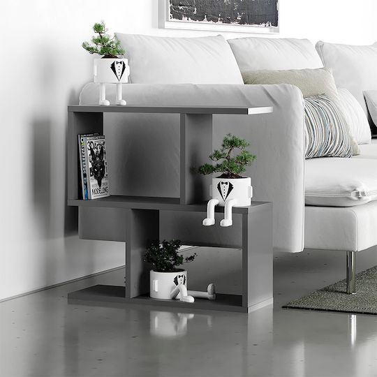 Rectangular Side Table Homemania Wooden Gray L60xW20xH60cm