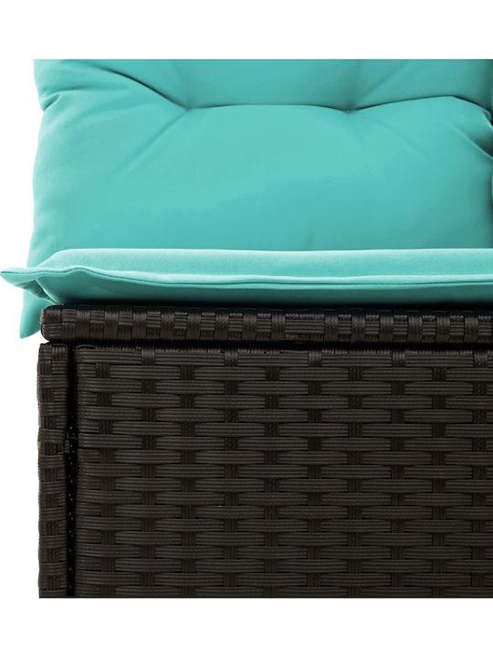 Canapea Cu Patru Locuri De Exterior Din Rattan Cu Perne 55x55x69cm