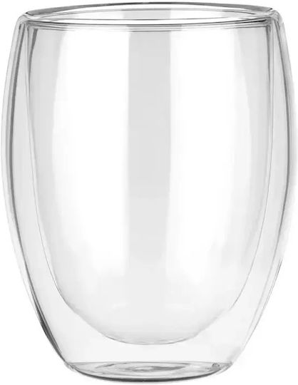Vilde Set of Cups Cappuccino Glass Transparent 370ml 2pcs