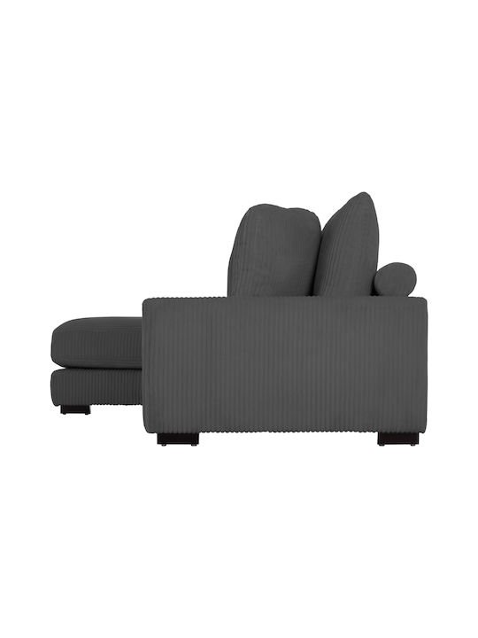 Cranfield Colțar Canapea cu Colțul stâng Gray Striped 313x169x80cm.