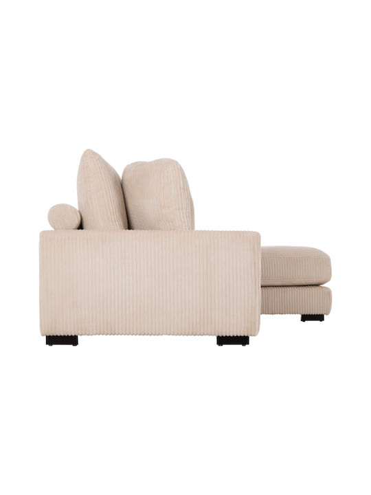 Cranfield Colțar Canapea cu Colțul din dreapta Bej 313x169x80cm.