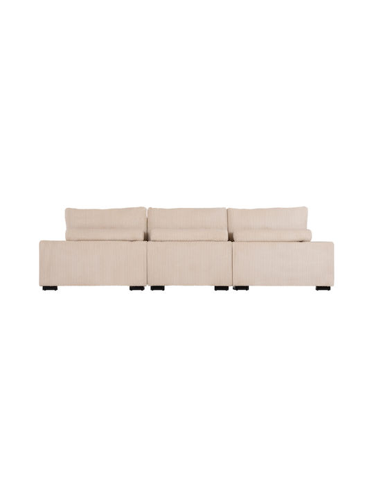 Cranfield Colțar Canapea cu Colțul din dreapta Bej 313x169x80cm.