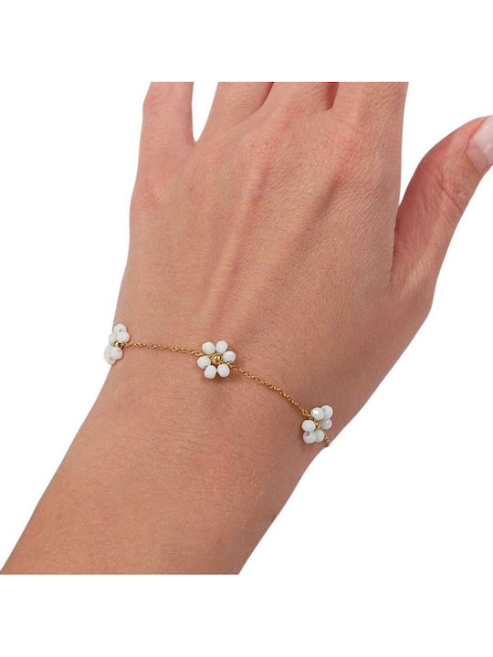Awear Women's Bracelet with design Flower made of Steel