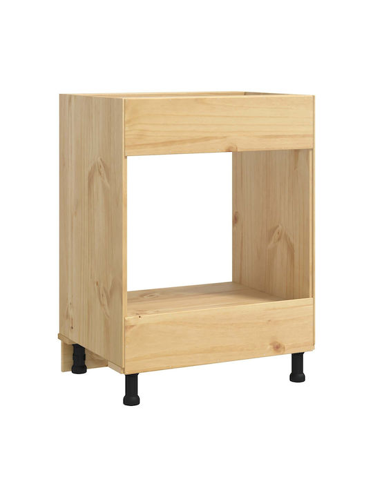 Επιδαπέδιο Ντουλάπι Καφέ 60x46x81.5εκ.