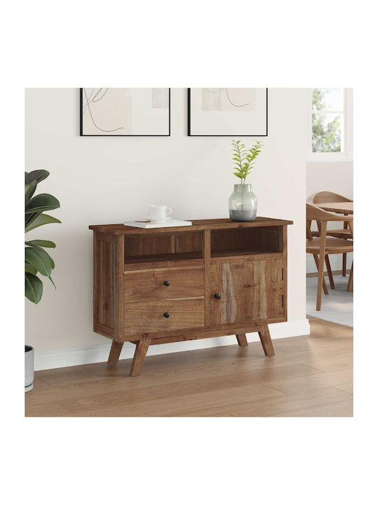 Sideboard made of Solid Wood with Drawers Coffee 100x30x68cm