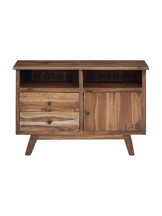 Sideboard made of Solid Wood with Drawers Coffee 100x30x68cm