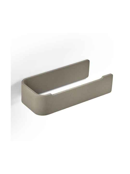 Zone Denmark Aluminum Bathroom Paper Holder 16.4x7.6x4 Ume Taupe