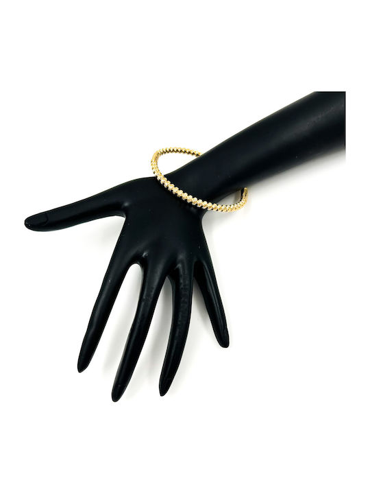 Irene Vilou Women's Bracelet Handcuffs made of Steel Gold Plated