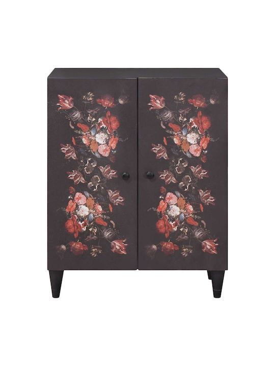 Wooden Chest of Drawers with 2 Drawers Colorful 60x33.4x75.1cm