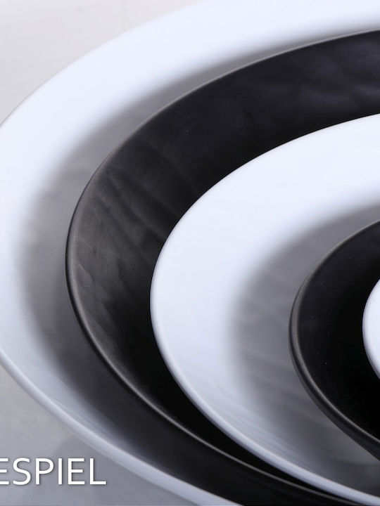 Espiel Wavy Σαλατιέρα Μελαμίνης Matte White 34x34x8cm 2τμχ