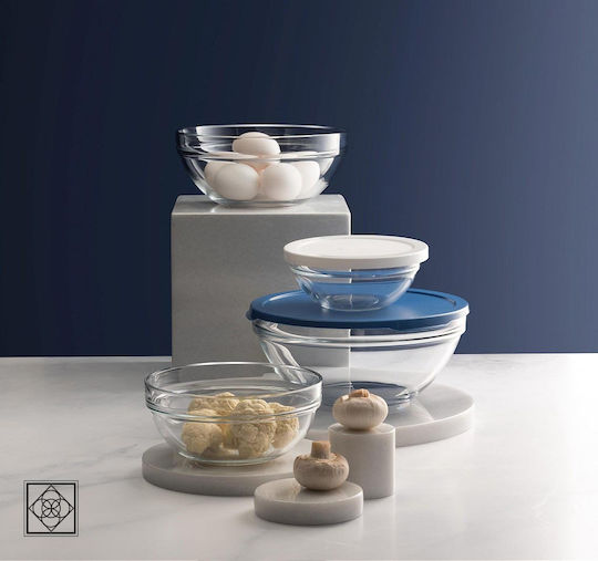 Espiel Chef Σαλατιέρα Γυάλινη Διάφανη 30x30x12.6cm 2τμχ