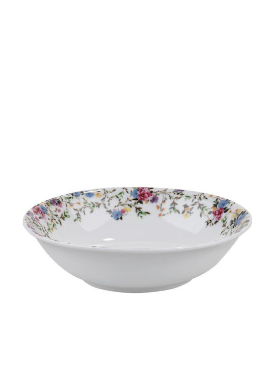 Oriana Ferelli Serving Bowl Round made of Porcelain Beige with Diameter 16.5cm 6pcs