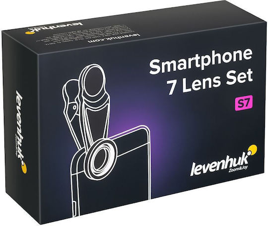 Levenhuk Phone Camera Lens Set Filter / Fisheye / Telephoto / Macro / Microscope 0.63x