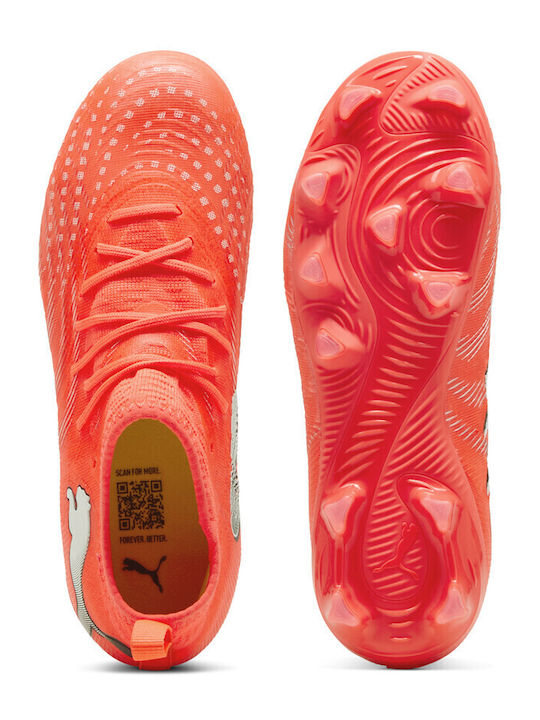 Future 9 Match Kids Molded Soccer Shoes Orange