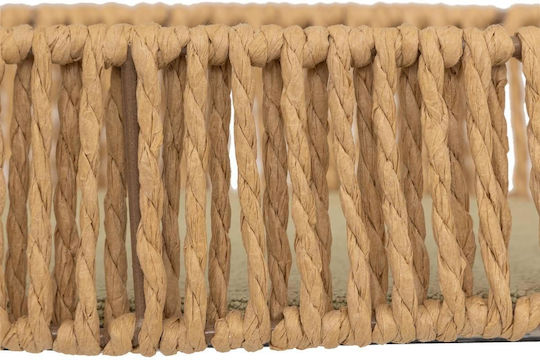 Atmosphera Διακοσμητικός Δίσκος Rattan Οβάλ 39x28x5.7cm 3τμχ