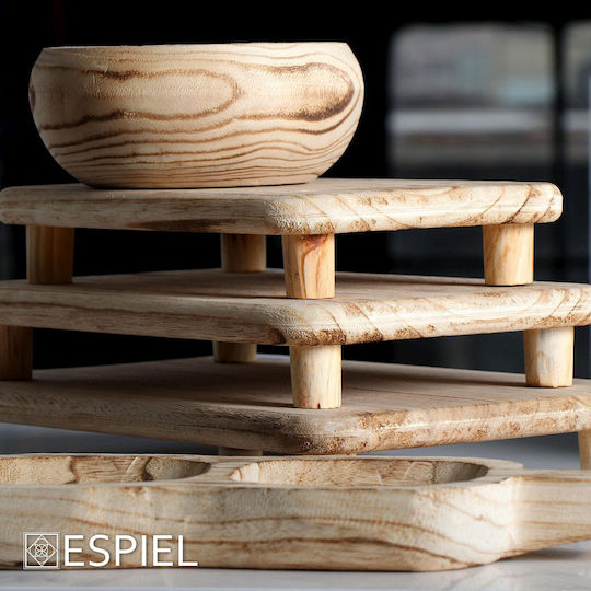 Espiel Ξύλινη Ορντεβιέρα 2 Θέσεων Μπεζ Π15xΜ40.5xΥ4cm 2τμχ
