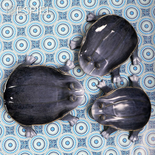 Espiel Ceramic Decorative Platter Frog Blue 27.7x26.6x6cm