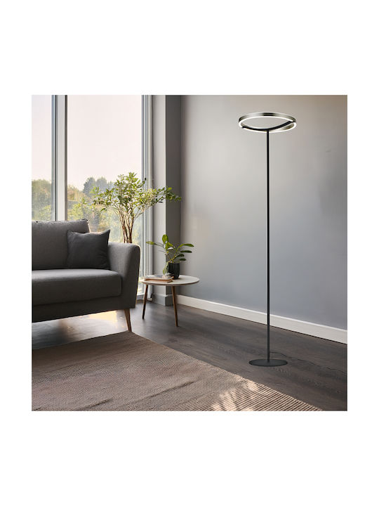 Powertech LED Floor Lamp H157xW38cm. with Natural White Light 2500lm Silver