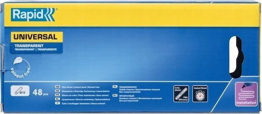 Rapid Ράβδοι Σιλικόνης 5001411 Transparent 12mm 48Stück