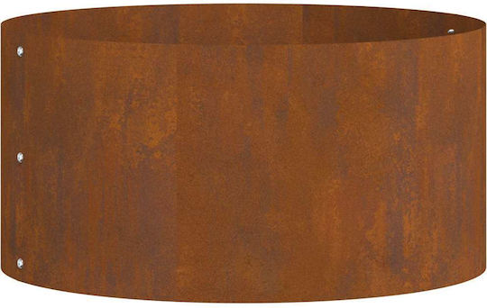 vidaXL Set 5 Metallische Pflanzgefäße Braun 40x20cm