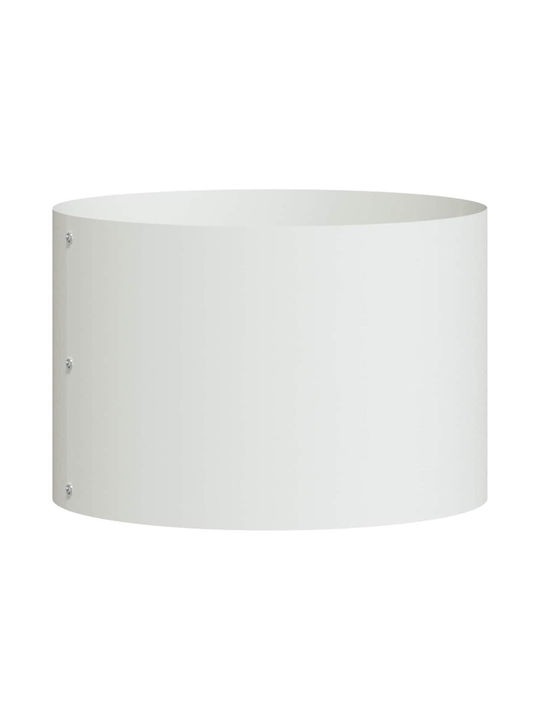 vidaXL Set 5 Keramik Pflanzgefäße Weiß 30cm