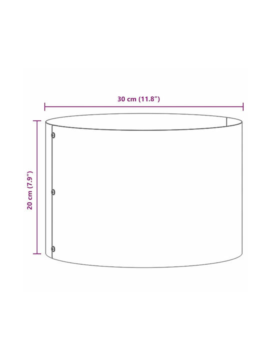 vidaXL Set 5 Keramik Pflanzgefäße Weiß 30cm