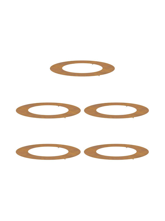 vidaXL Set 5 Ghivece Metalice Bronze