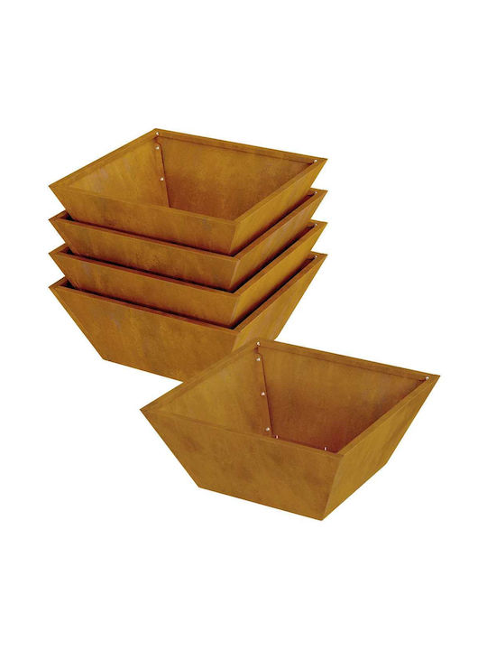 vidaXL Vidaxl Metal Planters Steel Weather Resistant Bronze