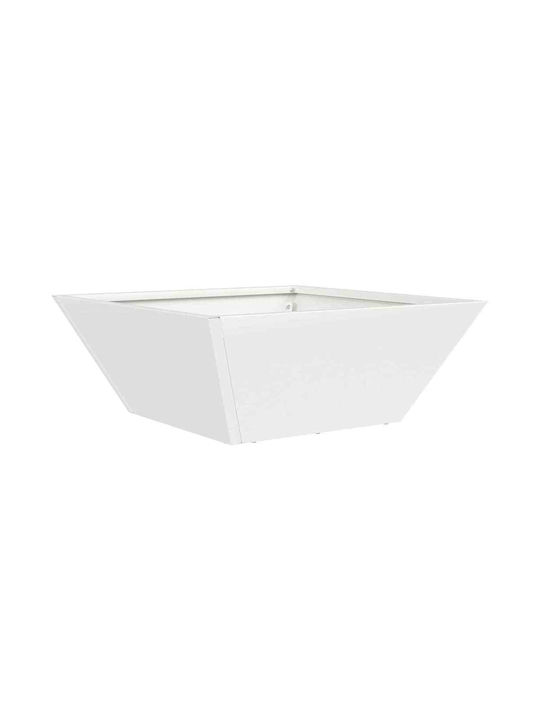 vidaXL Set 5 Pots Plastic White