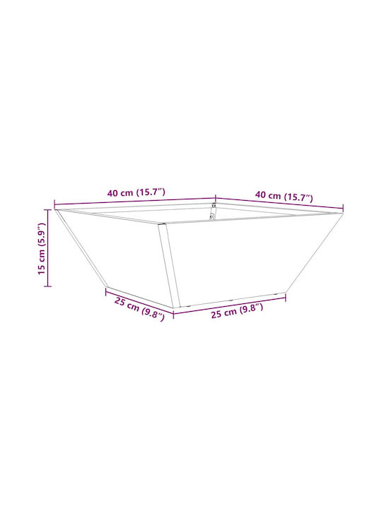vidaXL Set 5 Pots Plastic White