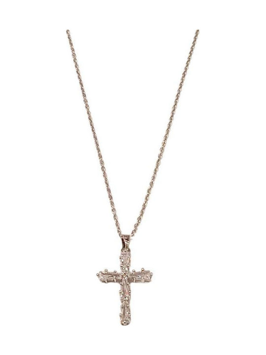 Awear Cross from Gold Plated Steel with Chain