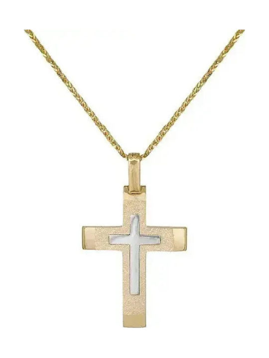 Златен Кръст 18K с Верижка