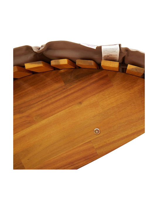 Șezlong Dublu Lemn Tabacu 60x154x74cm