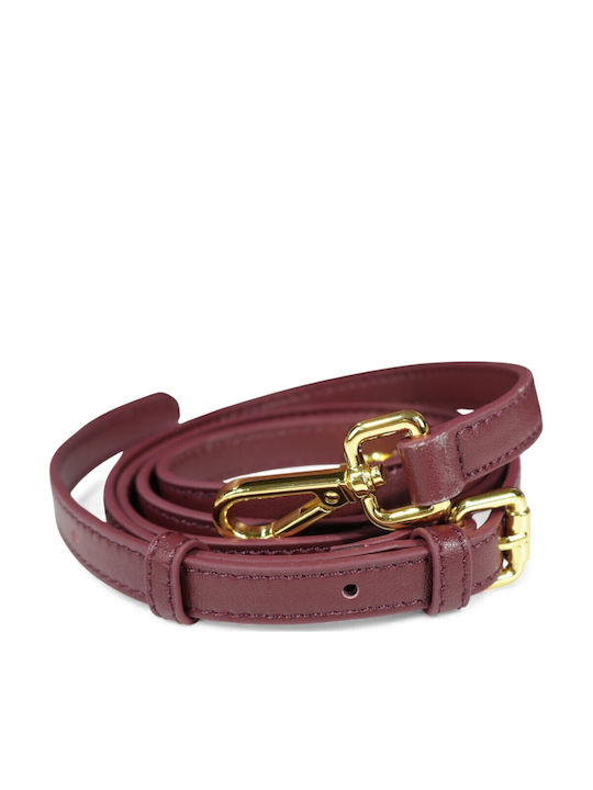 Leather Women's Bag Tote Handbag Burgundy